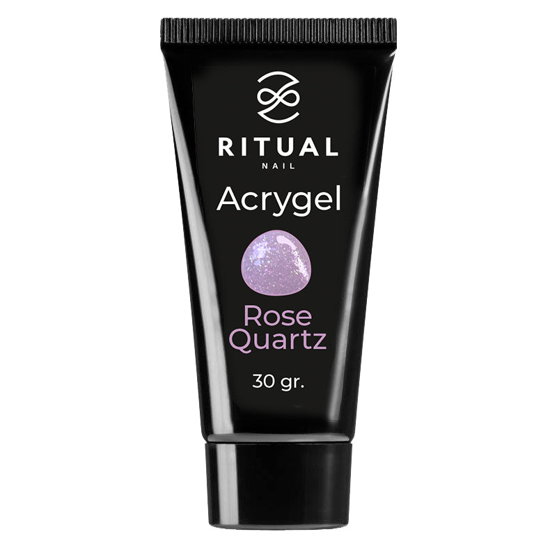 Acrygel Rose Quartz Gel acrilico rosa con paillettes 30gr