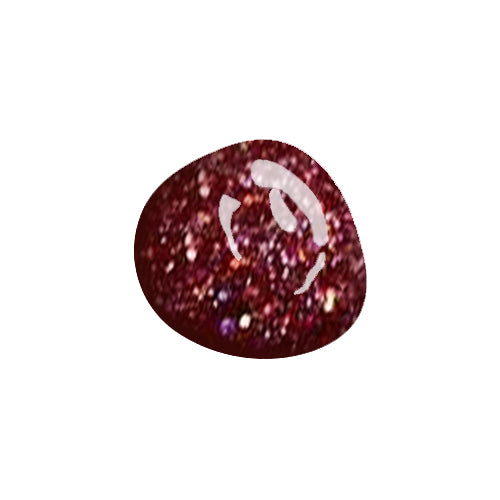 Smalto semipermanente glitter bordeaux